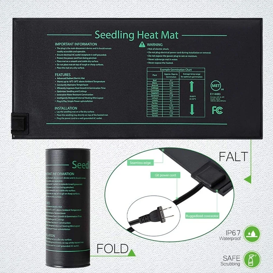 4 Sizes 220V EU Plug Seedling  - Heat Mat Seedling 리뷰 및 가격