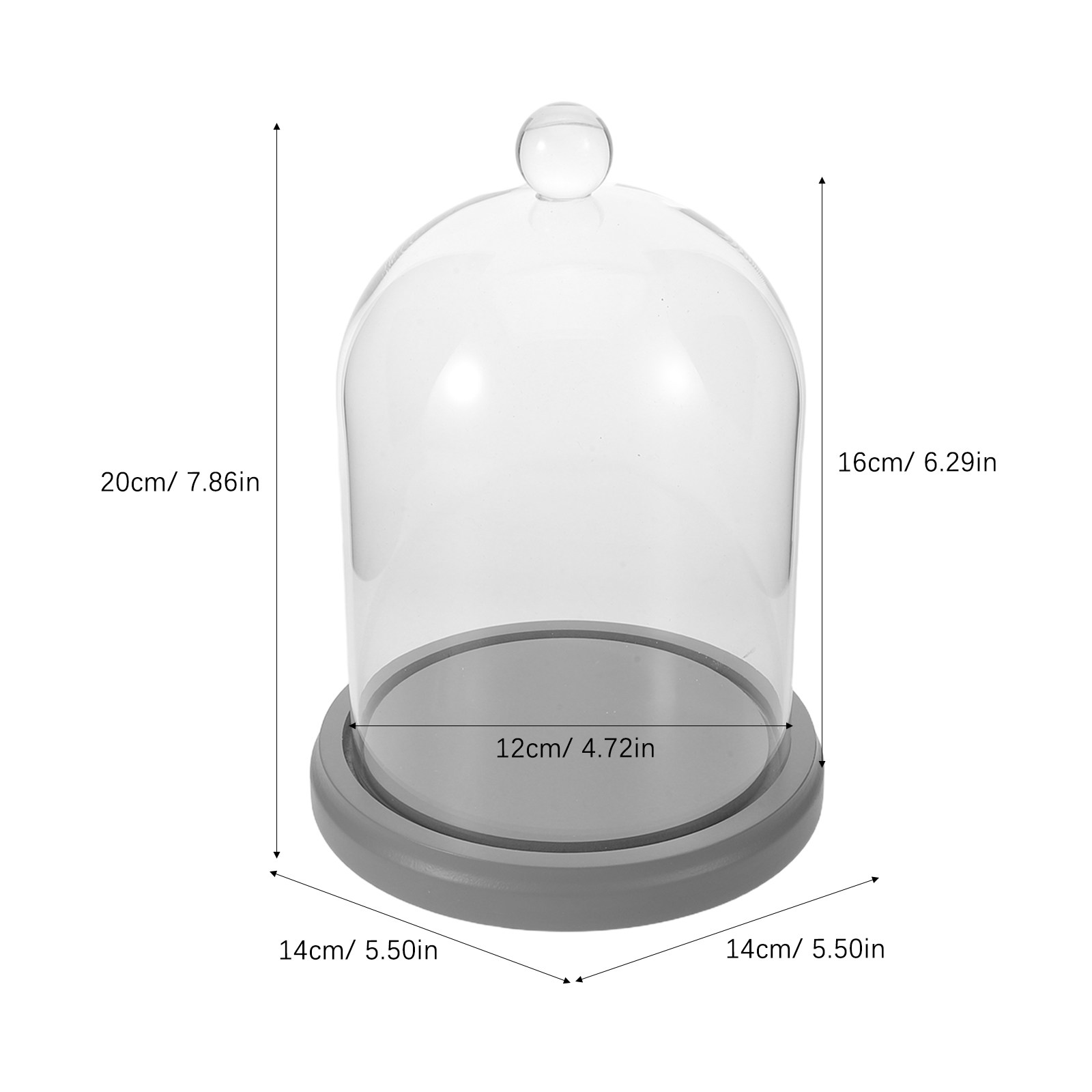 Glass Dome Cloche Clear Bell J - Plastic Dome Clear 리뷰 및 가격