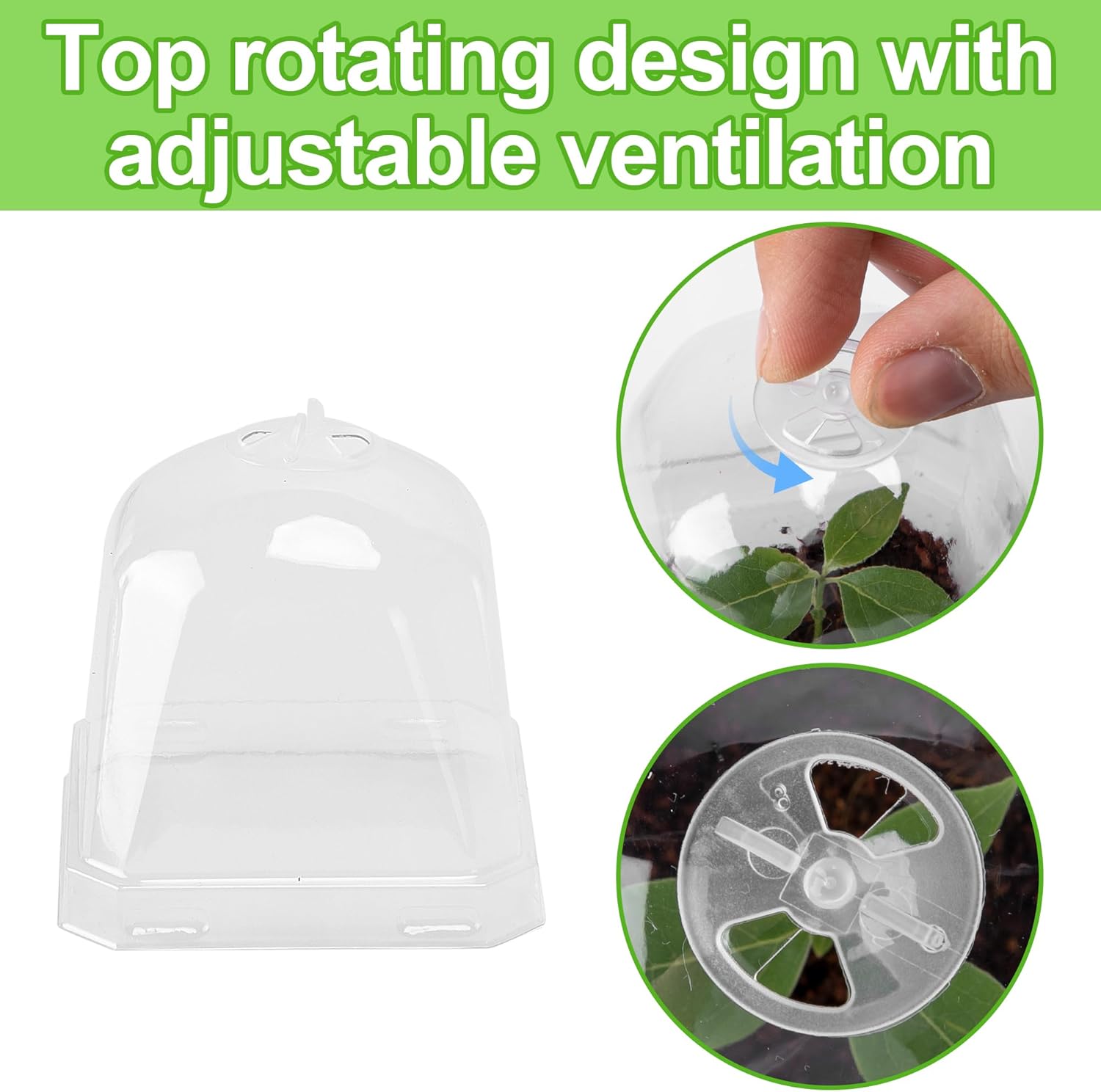 10 PCS Clear Plant Nursery Pot - Plastic Dome Clear 리뷰 및 가격