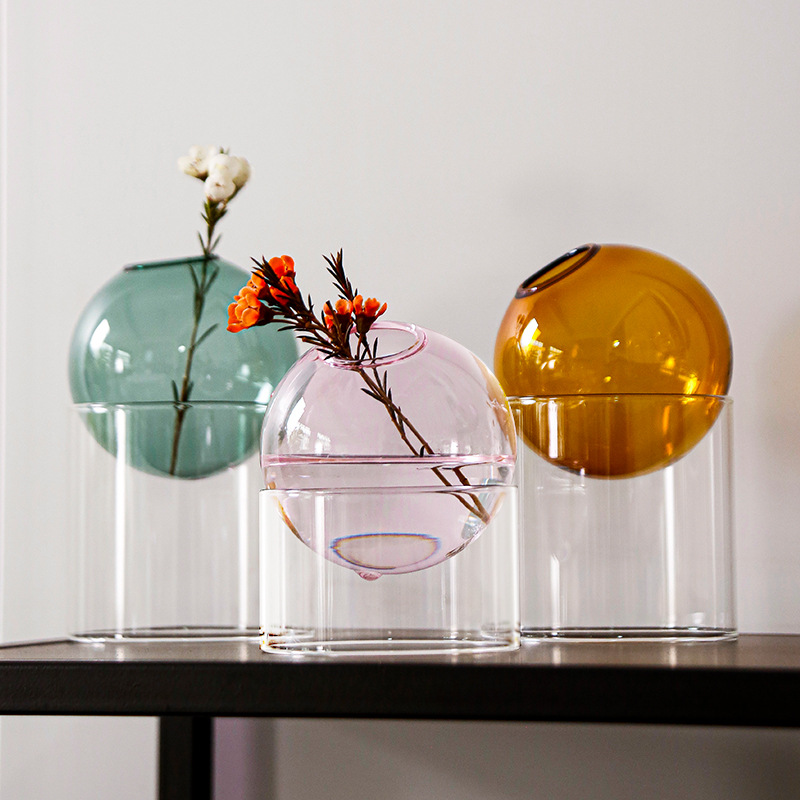 Mini Round Flower Vase Hydropo - Propagation Station Vase 리뷰 및 가격