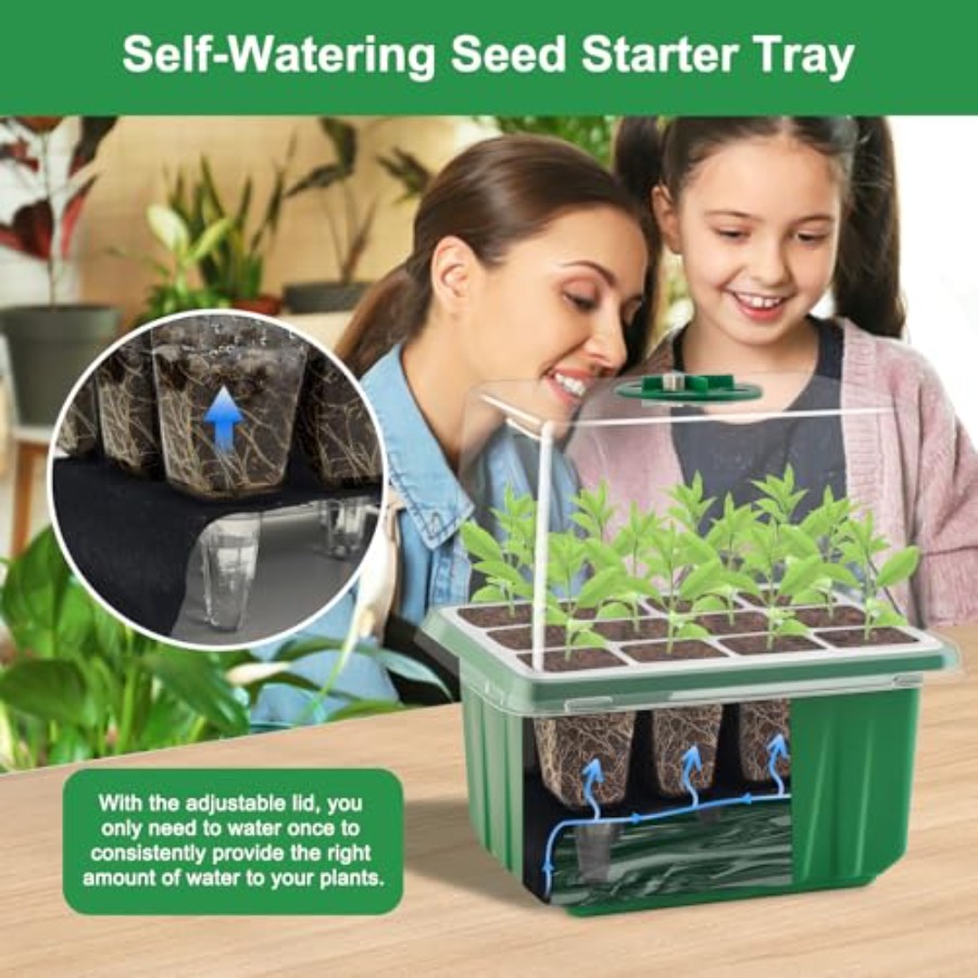 Seed Starter Tray with Light 6 - Humidity Dome Kit 리뷰 및 가격