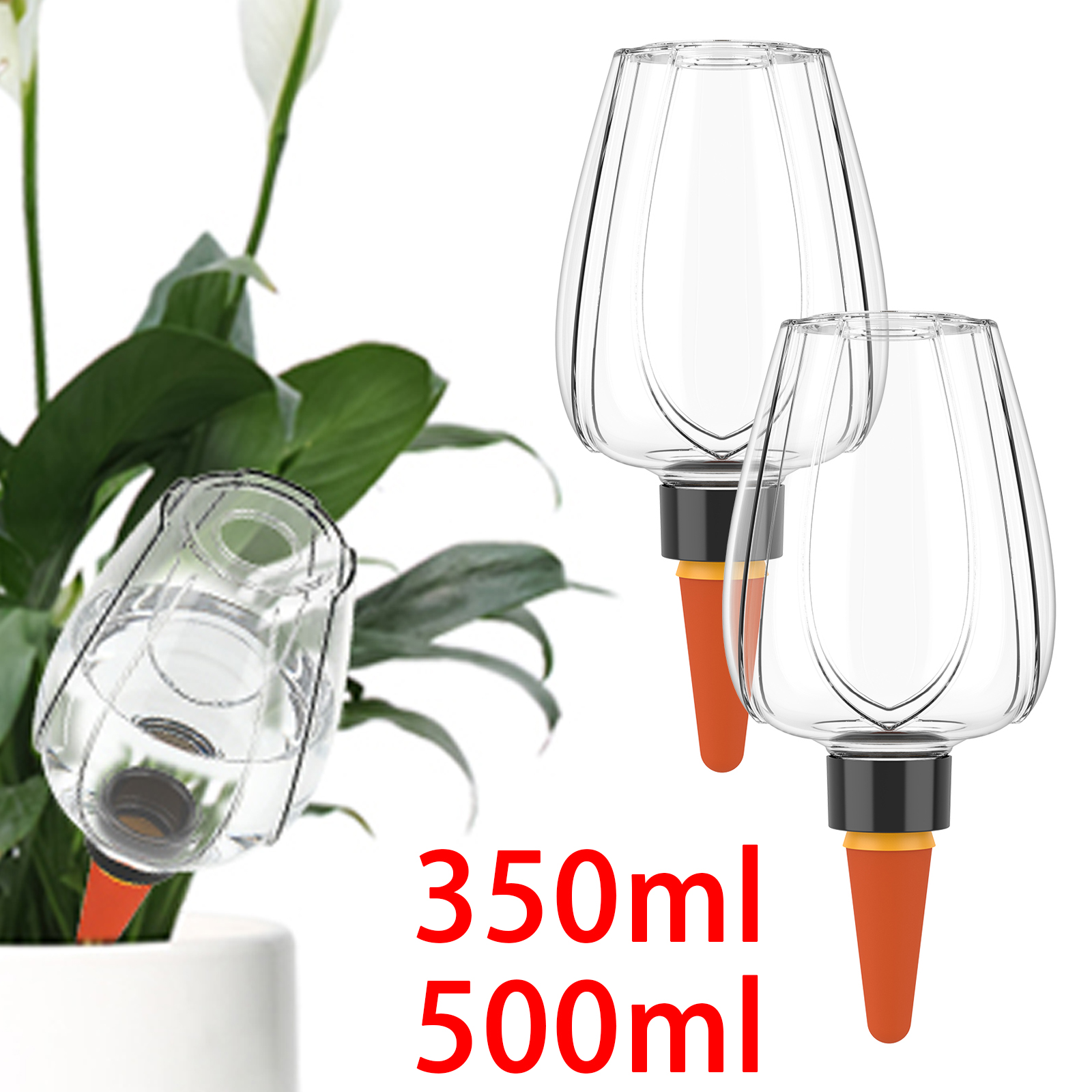 4Pcs Plant Watering Globe Clea - Self Watering Insert 리뷰 및 가격