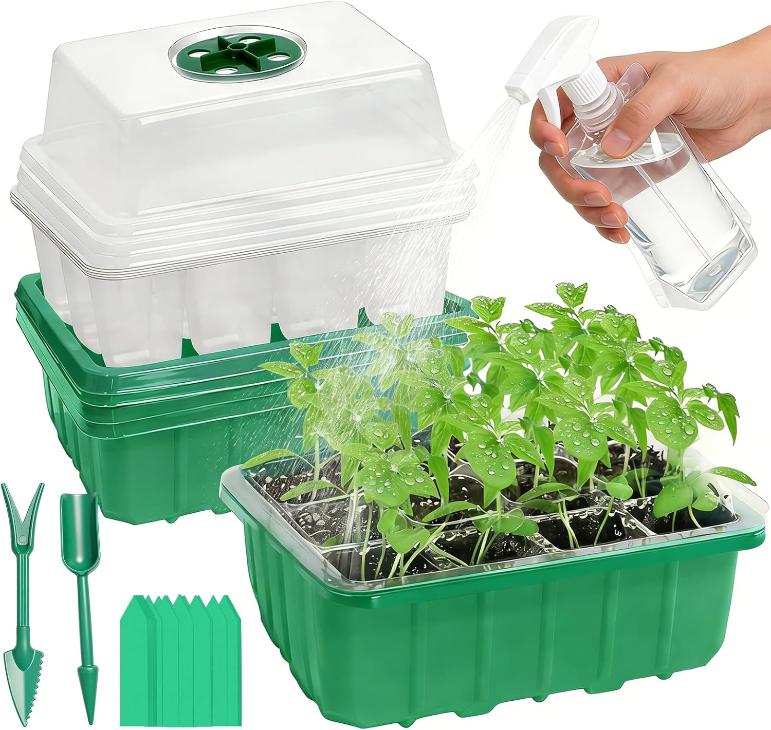 5-Pack Seed Starter Tray Kit w - Humidity Dome Kit 리뷰 및 가격
