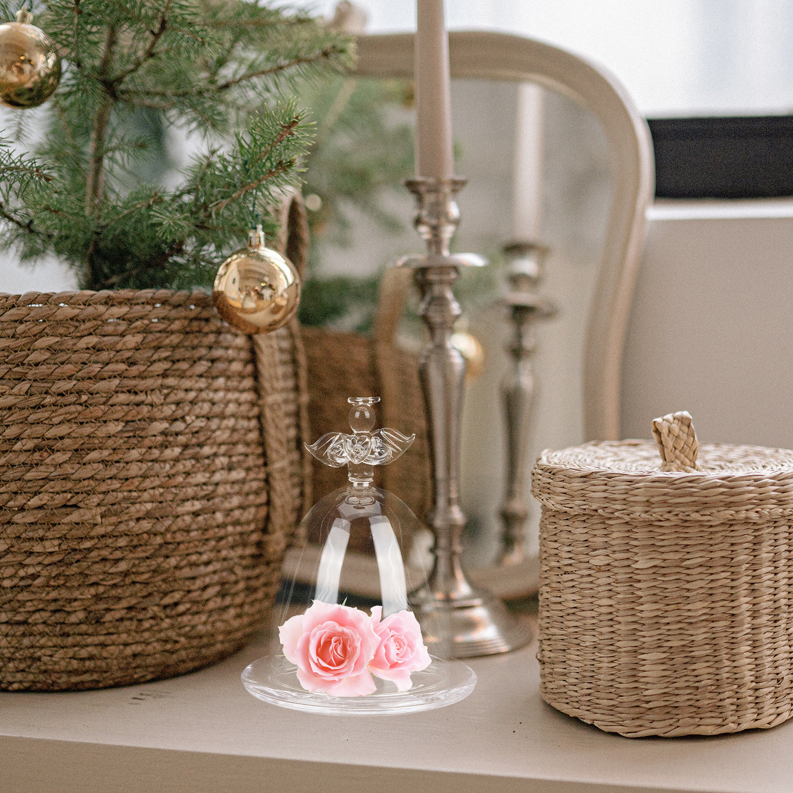 Angel Shaped Glass Dome Preser - Plastic Dome Clear 리뷰 및 가격