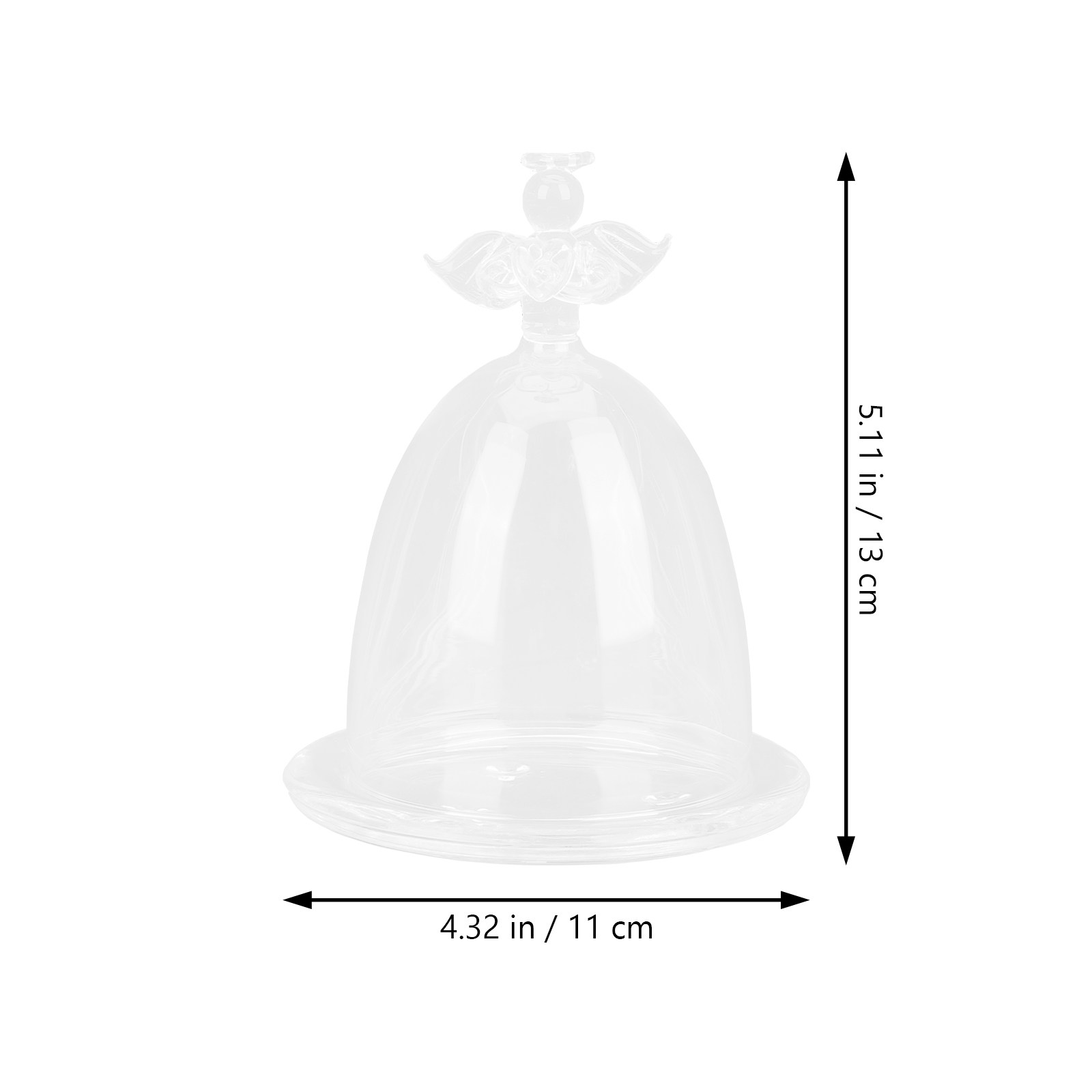 Angel Shaped Glass Dome Preser - Plastic Dome Clear 리뷰 및 가격