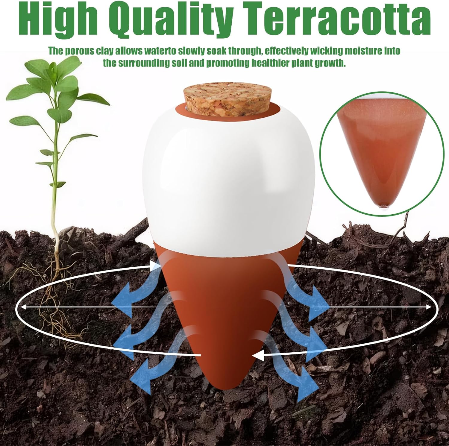 Terracotta Watering Spikes,Sel - Self Watering Insert 리뷰 및 가격