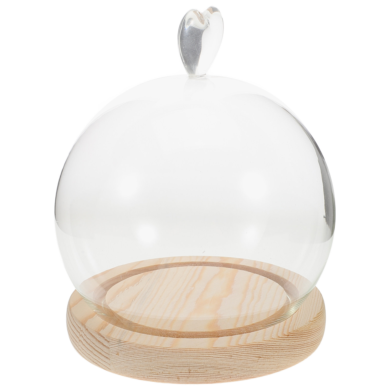1Set Glass Dome Cloche Heart S - Plastic Dome Clear 리뷰 및 가격