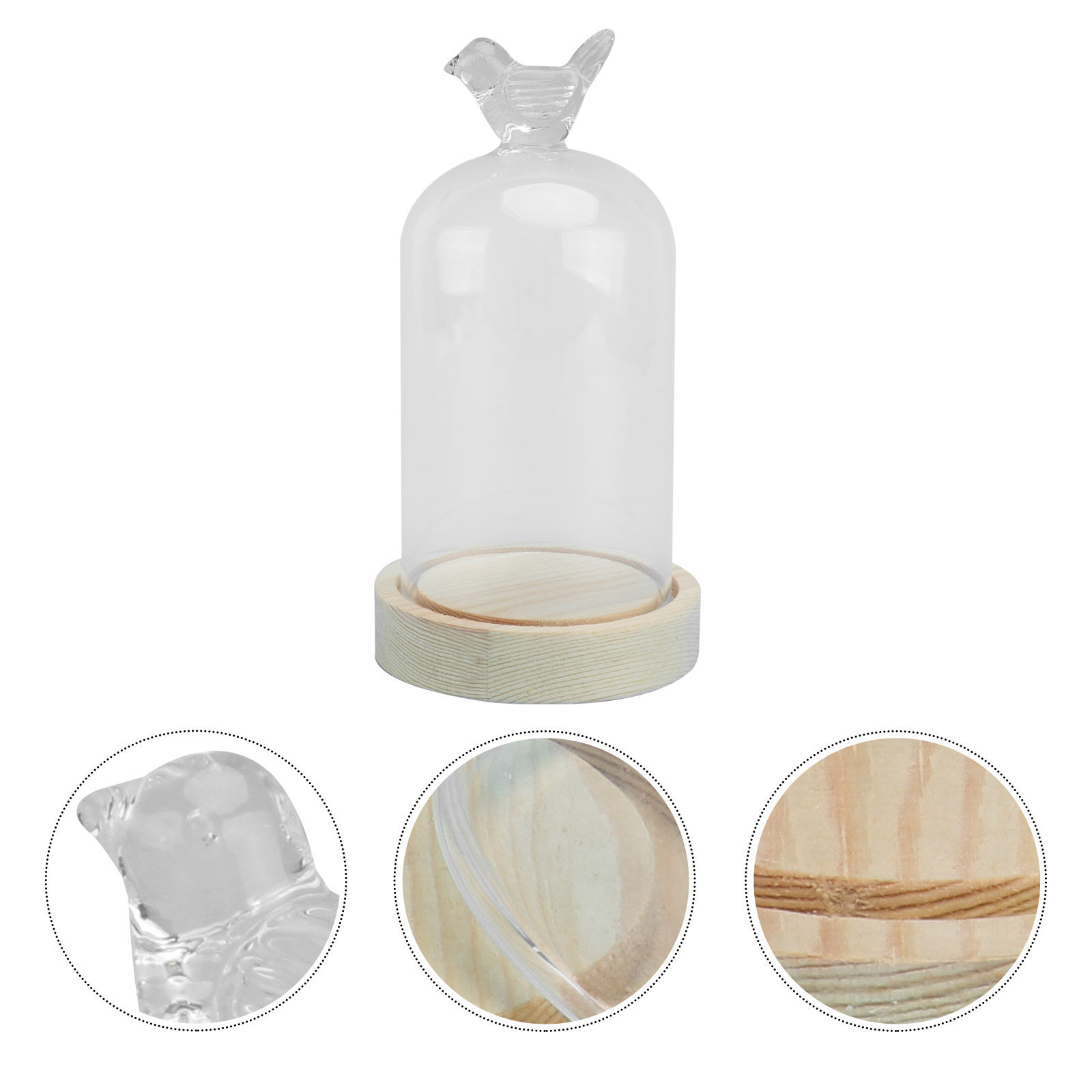 1Pcs Glass Display Cover Clear - Plastic Dome Clear 리뷰 및 가격