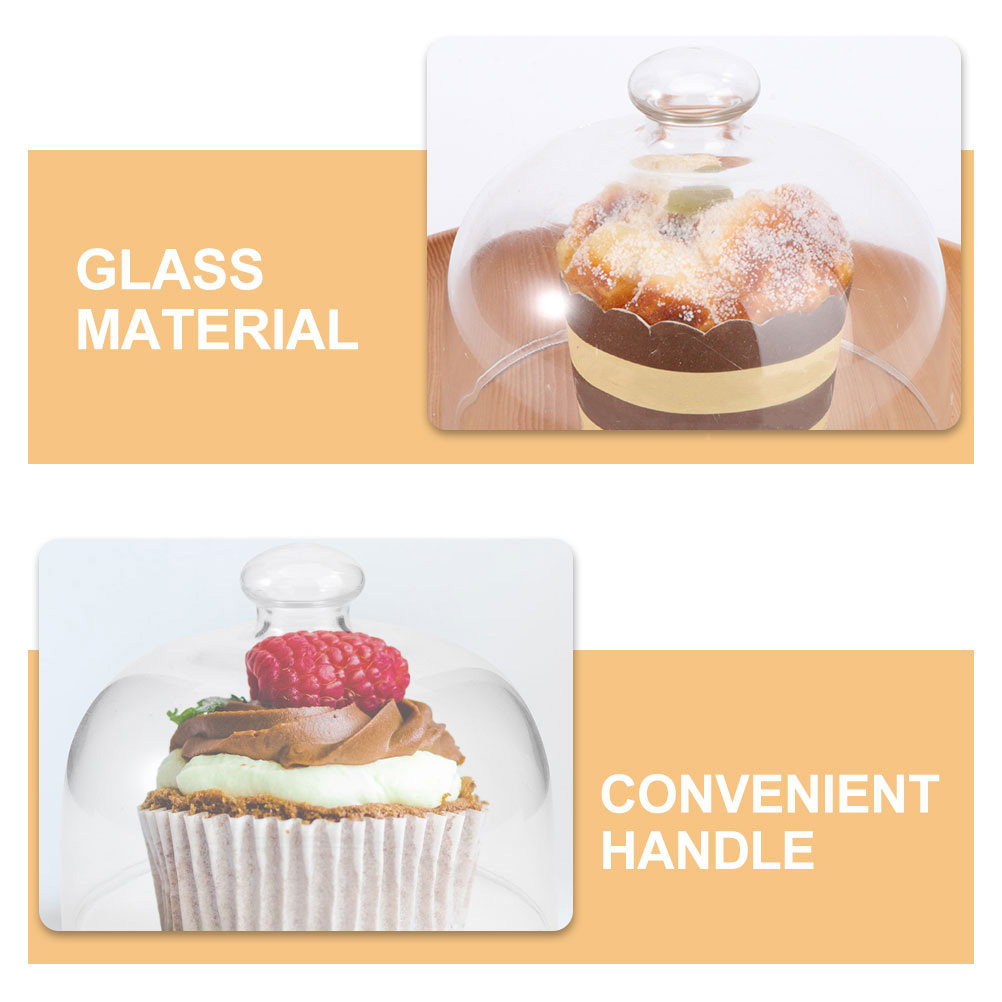 2Pcs Transparent Glass Cake Do - Plastic Dome Clear 리뷰 및 가격