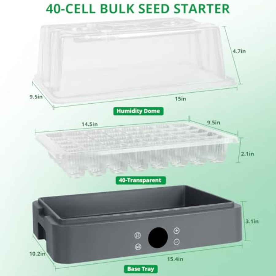Seed Starter Tray with Grow Li - Humidity Dome Kit 리뷰 및 가격