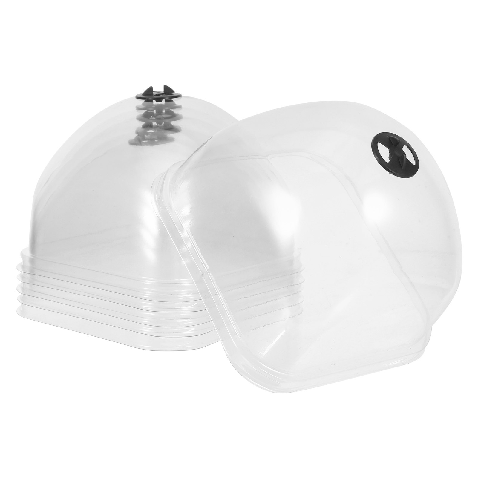 6Pcs Plant Cover Humidity Dome - Plastic Dome Clear 리뷰 및 가격