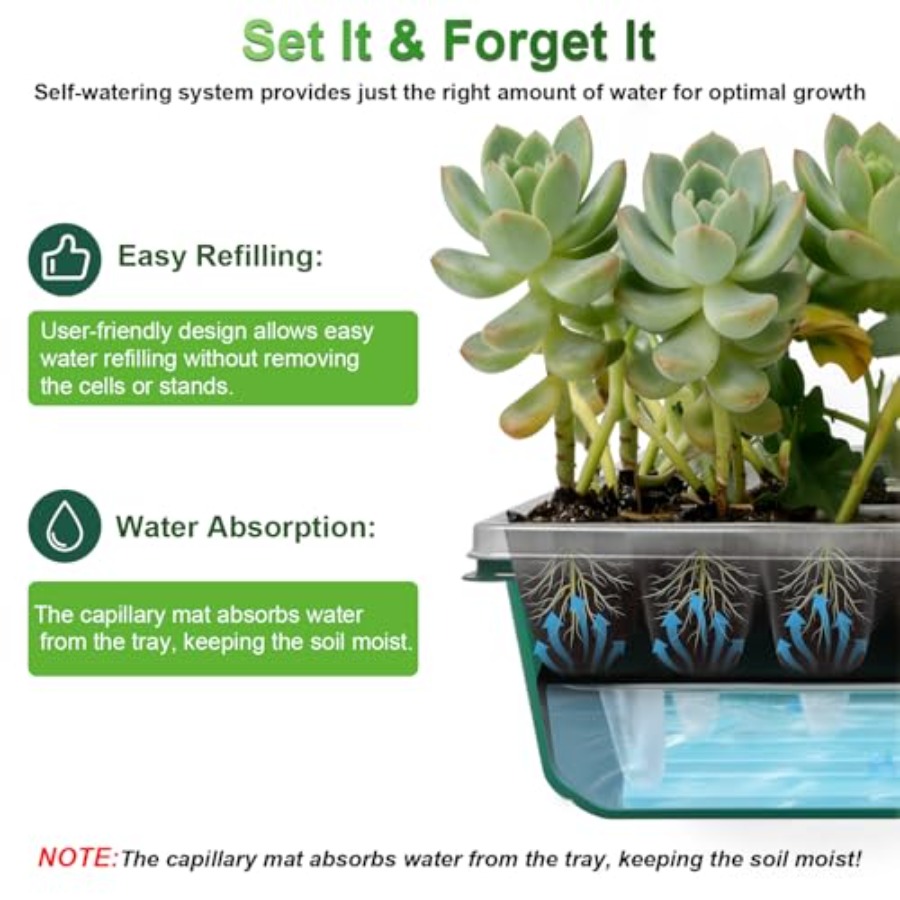 Seed Starter Tray with Grow Li - Humidity Dome Kit 리뷰 및 가격