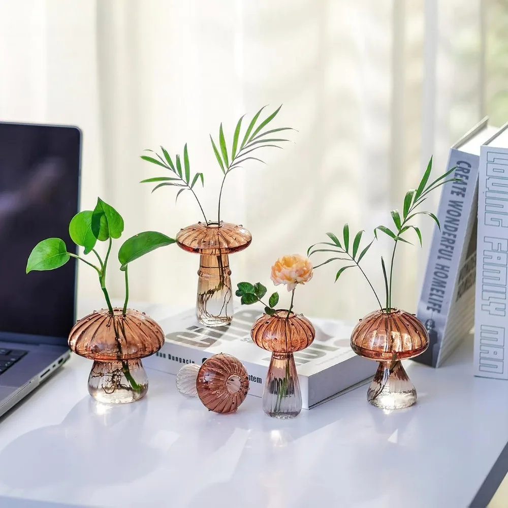 Mushroom‑Design Fluted Glass P - Propagation Station Vase 리뷰 및 가격