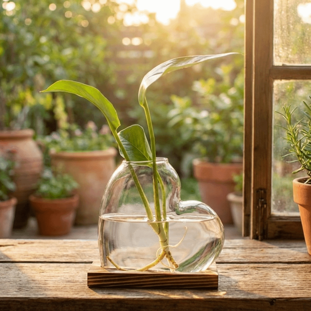 Transparent Hydroponic Glass V - Propagation Station Vase 리뷰 및 가격