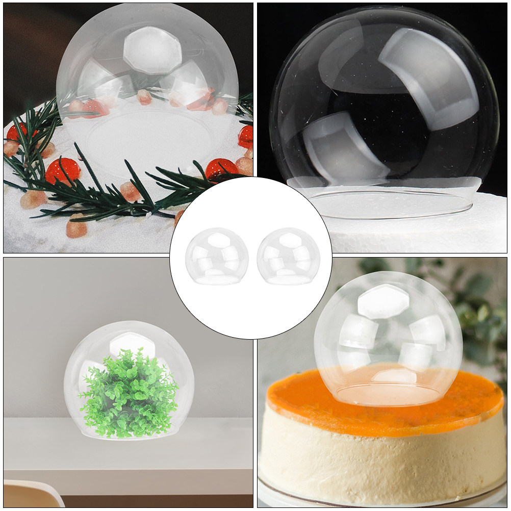 2Pcs Clear Glass Dome Display  - Plastic Dome Clear 리뷰 및 가격