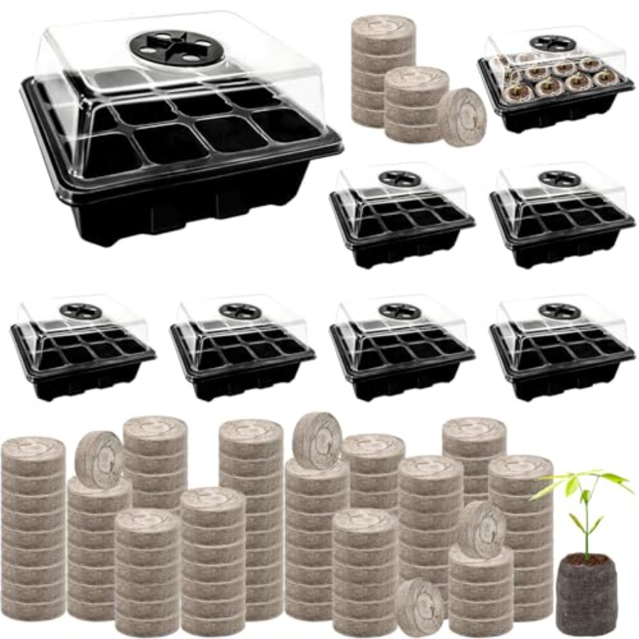 8 Pack Seed Starter Tray with  - Peat Pellet Tray 리뷰 및 가격