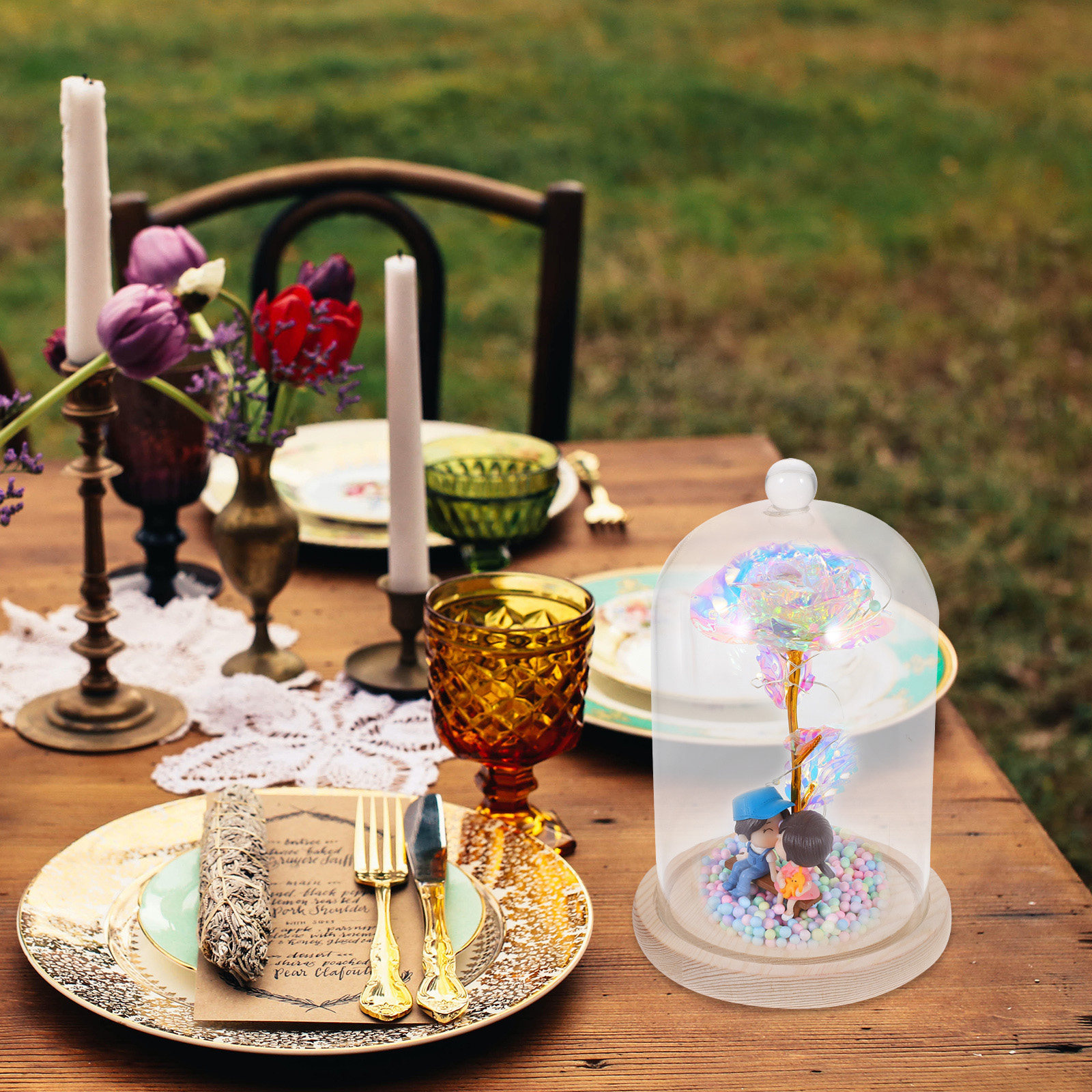 Glass Dome Display Case with B - Plastic Dome Clear 리뷰 및 가격